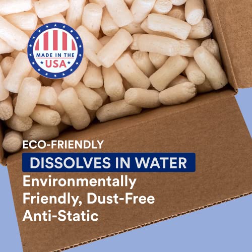 BOX USA Shipping & Packing Peanuts White, 7 Cubic Feet | Loose Fill Packaging Peanuts for Packing, Moving and Storage - Thumbnail 3