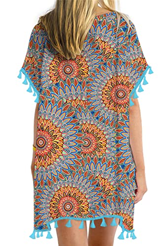 Image of Yincro Women's Chiffon Swimsuit Beach Bathing Suit Cover Ups for Swimwear
