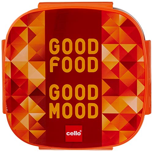 Image of CELLO Plastic Jolly Lunch Box, (Orange)