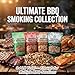 Smoking Wood Chips Variety Pack – Apple, Cherry, Hickory & Oak, 4 Flavors, 1.6 lb Each, Wood Chips for Smoker, All-Natural Hardwood Wood Chips, Smoker Wood Chips for BBQ, Gas & Charcoal Grills