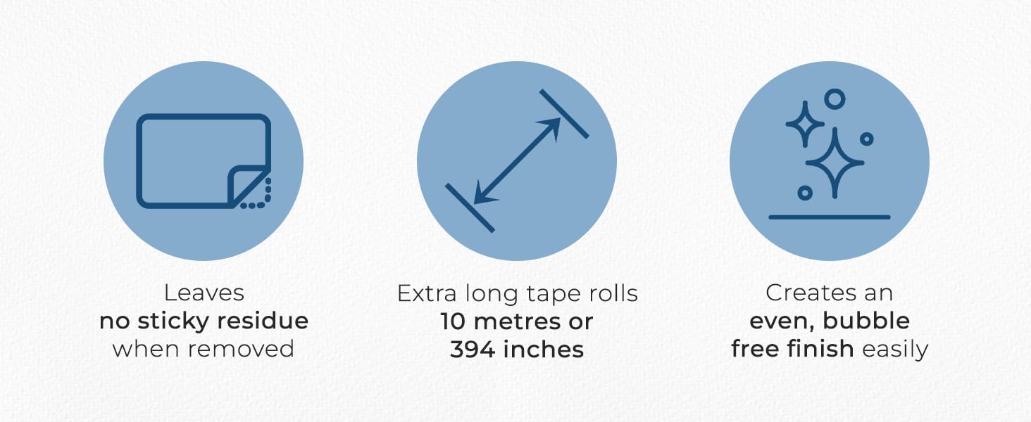 Serenity Fair Alice Adventures in Wonderland Tea Party Washi Tape Set, Reusable Sticker Tape Roll, Versatile Crafting Supplies, Extra Long Tape, 10 Meters (394 Inches) Long, 2 Rolls