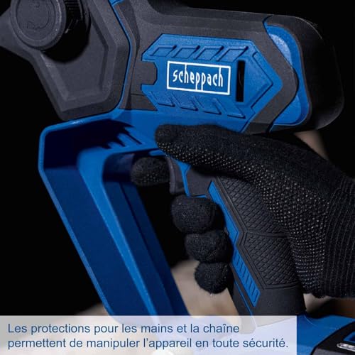 Mini tronçonneuse IXES 20V pour élagage rapide avec guide 5 pouces - 6