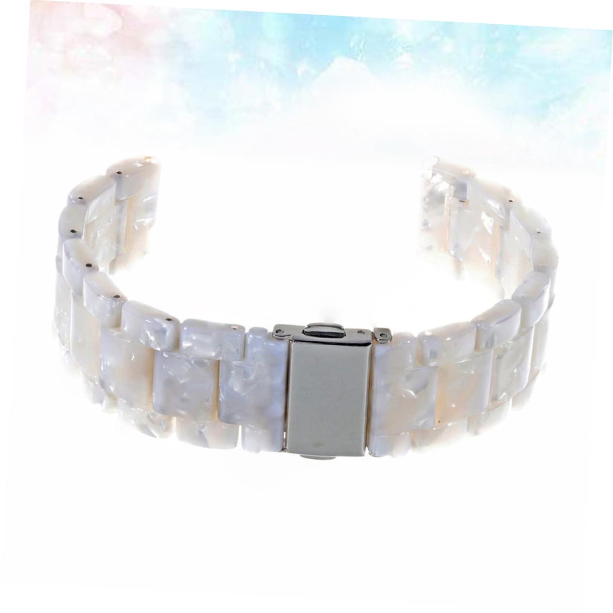 Hemobllo Correa De Reloj De Resina Ancha Bonita y Divertida Compatible Smartwatch Diseño De Flores Rápido Cambio y Personalizado