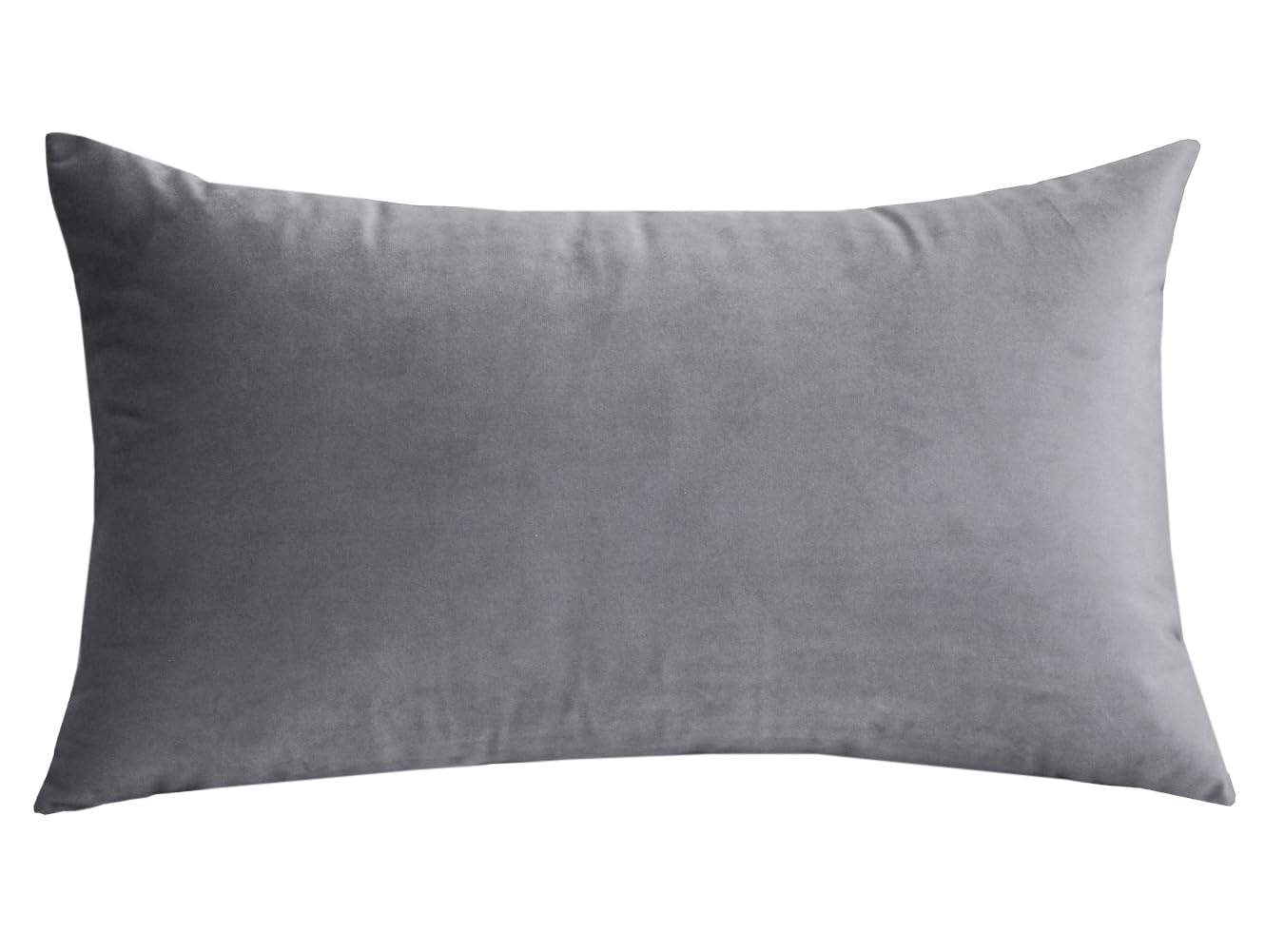 Lutanky Light Grey Cushion Cover 40 x 60cm Velvet Rectangle Throw Pillow Cover Soft Long Pillowcases Cushion for Sofa Couch Home Decoration