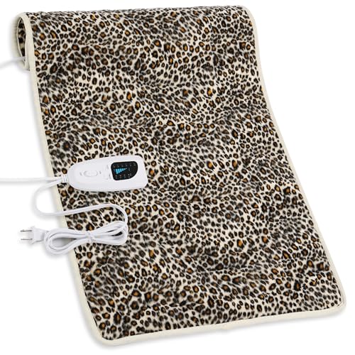 Deepsoon Leopard Heating Pad 33x17 in