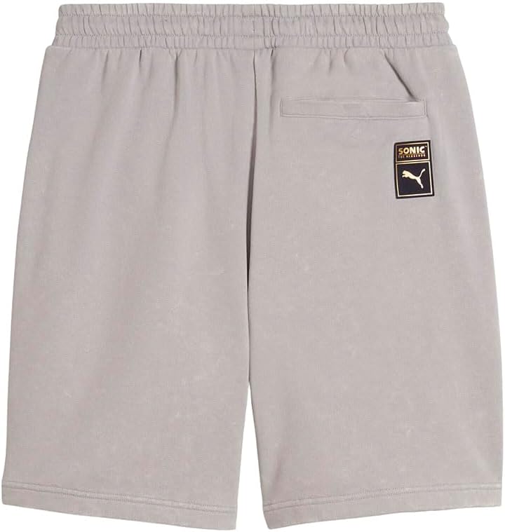 PUMA Mens X Sonic The Hedgehog Relaxed 7 Inch Shorts Casual Bottoms Casual - Grey
