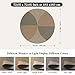 Lahome Enfys Modern Rainbow Round Rug, 6ft Easy Jute Circle Patio Rug Washable Indoor Outdoor Rugs for Living Room, Farmhouse Natural Round Area Rug Contemporary Carpet for Entryway Backyard