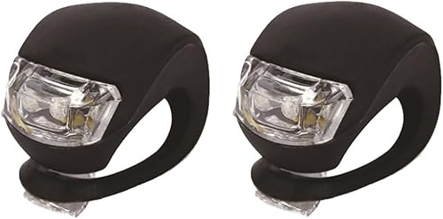 Miniatura 6 de Generic Lámpara de ciclo de luz LED de silicona 2PCS - Faros delanteros y traseros de bicicleta y luces traseras - Impermeable - NegroRojo, Circonio