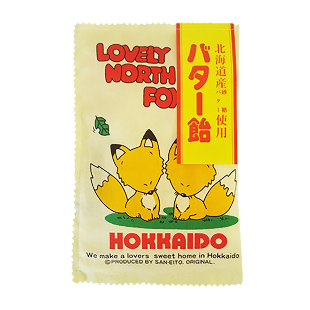 北海道蔵本舗 バター飴 北海道 / あめ ( キツネ ･ 牛柄 パッケージ )