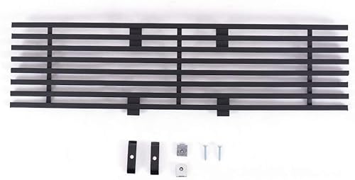 Parachoques delantero inferior rejilla de billet compatible con Ford F150 Pikcup horizontal 2009-2014, color negro