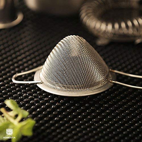 Fine Mesh Sieve Strainer Stainless Steel Cocktail Strainer Food Strainers Tea Strainer Coffee Strainer With Long Handle For Double Straining Utensil 3.3 Inch By Homestia #TOP3
