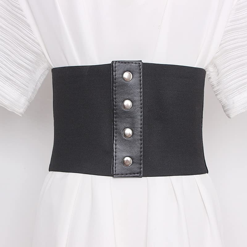 Plus Size Elastic Soft Pu Leather Corset Belt Female Waist Sweater Belts Stretch Dress Wide Big Waistband2