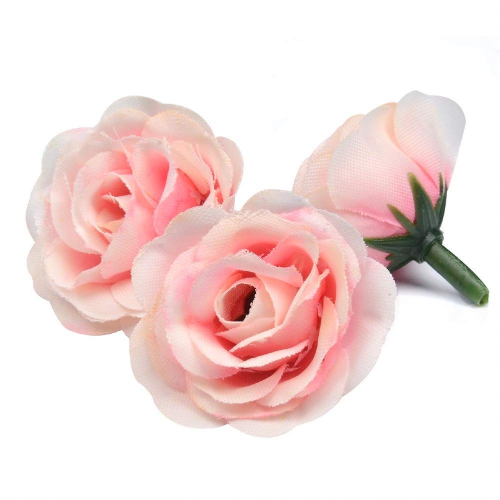 Mini rose artificielle pas cher de 2 cm en soie pour customiser vos objets