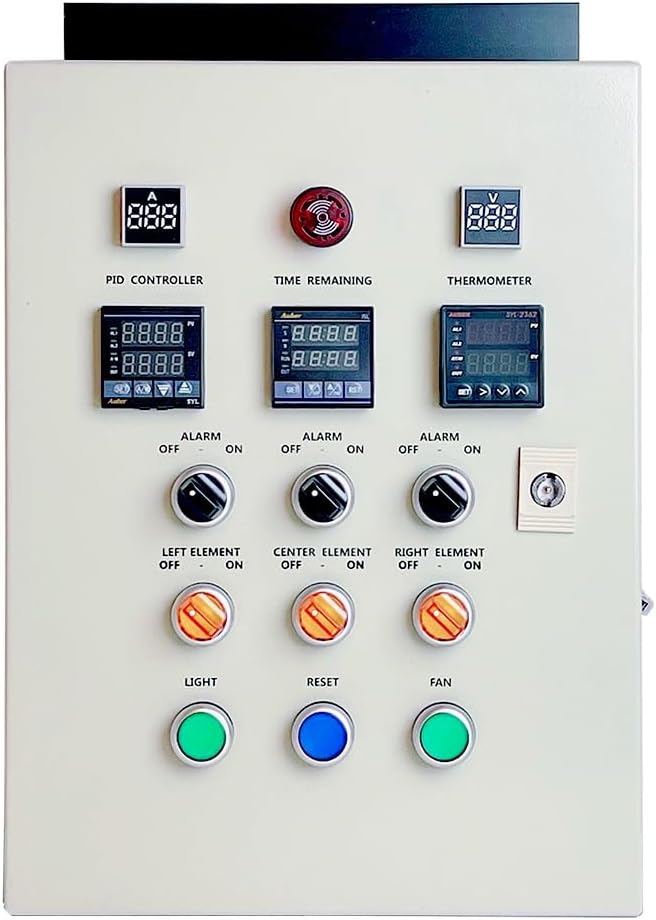 PCO504 Control Panel For Powder Coating Oven w/Light and Fan Control (240V 75A 18000W)