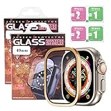 Protezione completa della copertura: il paraurti in titanio aerospaziale copre completamente il bordo superiore dell'Apple Watch Ultra e presenta un vetro temperato di qualità per proteggere il tuo orologio da graffi, urti e cadute.