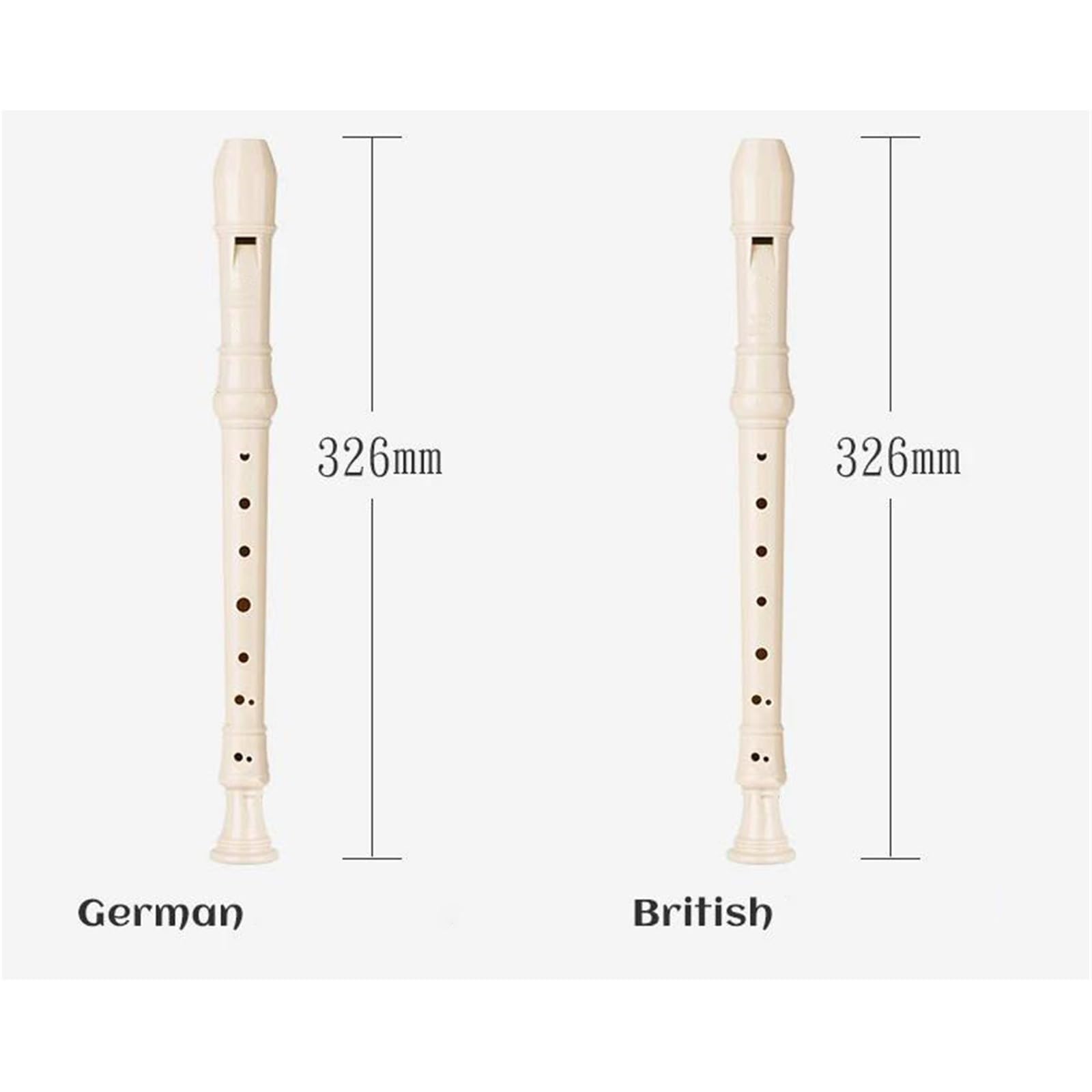 Flet Prosty Niemiecki/brytyjski Flet Prosty 8-otworowy Instrument Klarnetowy