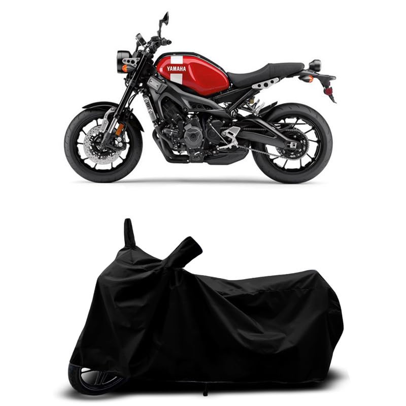 Image of DUFFEL-All Two Wheeler Bike /Scooty Body Cover Used for Yamaha XSR155 Heat Protectio /Water Resistance /UV-Rays /Birds Dropping /Scratchproof /Dust Proof /Waterproof All Variants [Black]