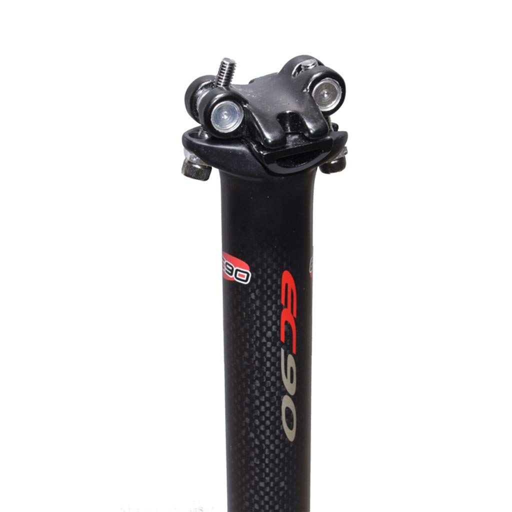 VPPV Carbono Tija Sillin Bicicleta Montaña 27.2 30.9 mm, 3K Ajustable Tija de Sillín de Bicicleta Unisex para MTB Bicicleta de Montaña BMX Componentes