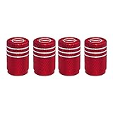 Tire Valve Stem Caps for Opel Corsa F 2019-2023, 4-Pack Rust-Proof Aluminum Alloy Valve Caps with Seal, Compatible with Trucks, SUVs, Sedans,C