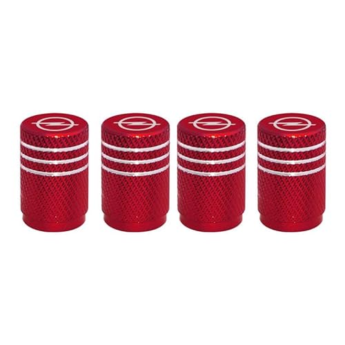 Tire Valve Stem Caps for Opel Corsa F 2019-2023, 4-Pack Rust-Proof Aluminum Alloy Valve Caps with Seal, Compatible with Trucks, SUVs, Sedans,C