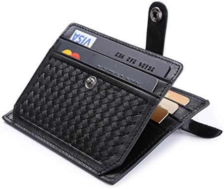 flintronic Credit Card Holder, RFID Blocking Leather Wallet