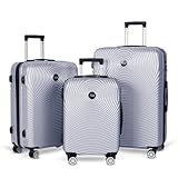 Matériau ABS Robuste: Léger & résistant aux chocs. Toutes les valises sont en abs de haute qualité : Résiste aux rayures, aux chocs et à l’usure du transport. Léger (2,5kg pour 20