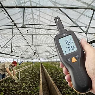 TFA Dostmann Igrometro professionale, misuratore di umidità digitale, 31.1066.01, veloce, preciso, da -50 a +70 °C, precisione 0,3 °C, termometro, funzione max min, retroilluminazione, nero