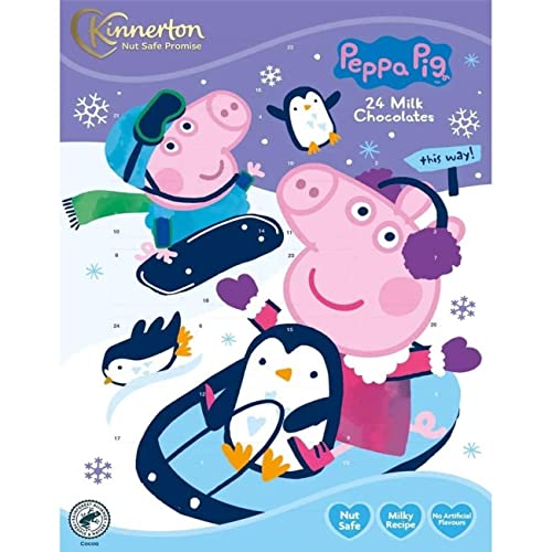 Christmas Milk Chocolate Advent Calendar 24 Festive Shapes 40G - Peppa Pig #TOP1
