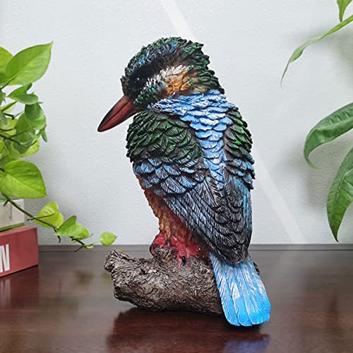 Statue d'oiseau sauvage en polyrésine incassable pour décoration extérieure - 3