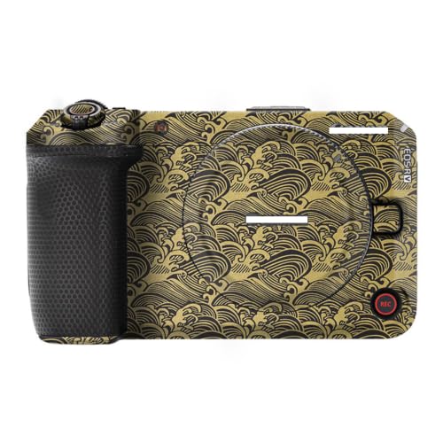 Mebont �J�����A�N�Z�T���[ Canon EOS R6 V�Ή� �J�����ɓK������ی쑕���X�e�b�J�[�ŁA�ώC�����A�ϖ��Ր���������J�����X�L���ی�t�B�����A����(Wave Gold)