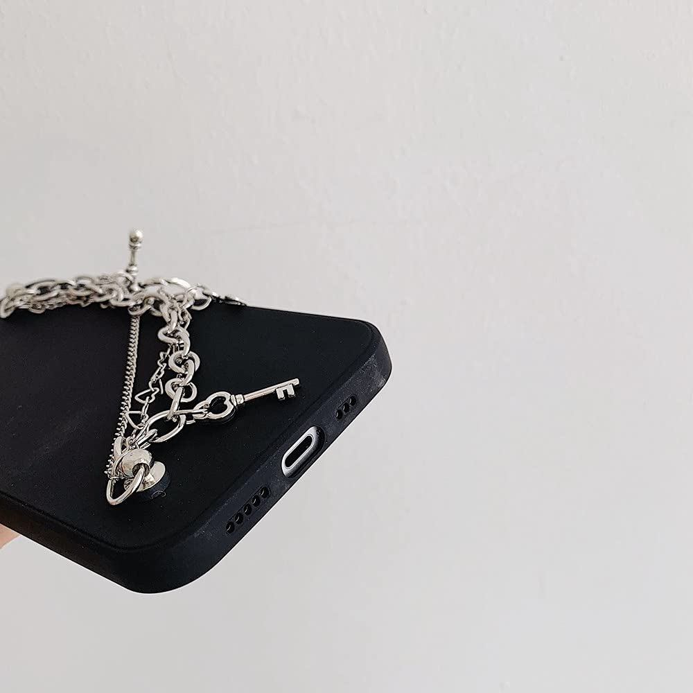 Retro Punk Butterfly Pendant Bracelet Chain Phone Case for iPhone