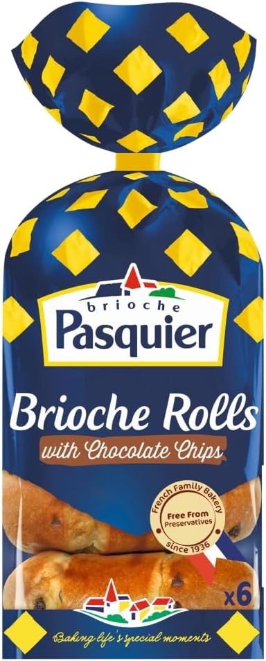 Brioche Pasquier 6 Brioche Rolls Chocolate Chips
