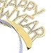 BinaryABC Happy New Year Headband Tiara,New Years Party Favor,New Years Eve Party Decorations 12Pcs