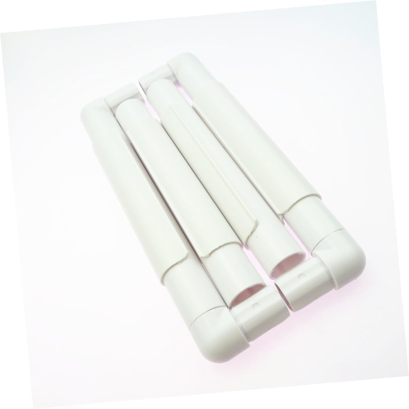 White Clip Embroidery Frame, 2 Sets Portable Plastic Square