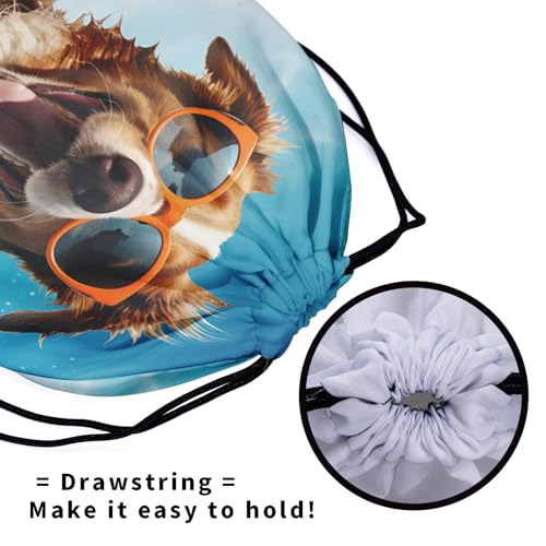 Image of Nerxy Pet Gymnastics Grip Bag Dog Cat Drawstring Grip Bags Puppy Shoe Bag Gym Storage Pouch