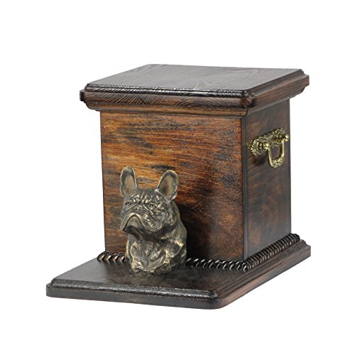 Urne pour cendres Bulldog français de dimensions 19x31x22 cm