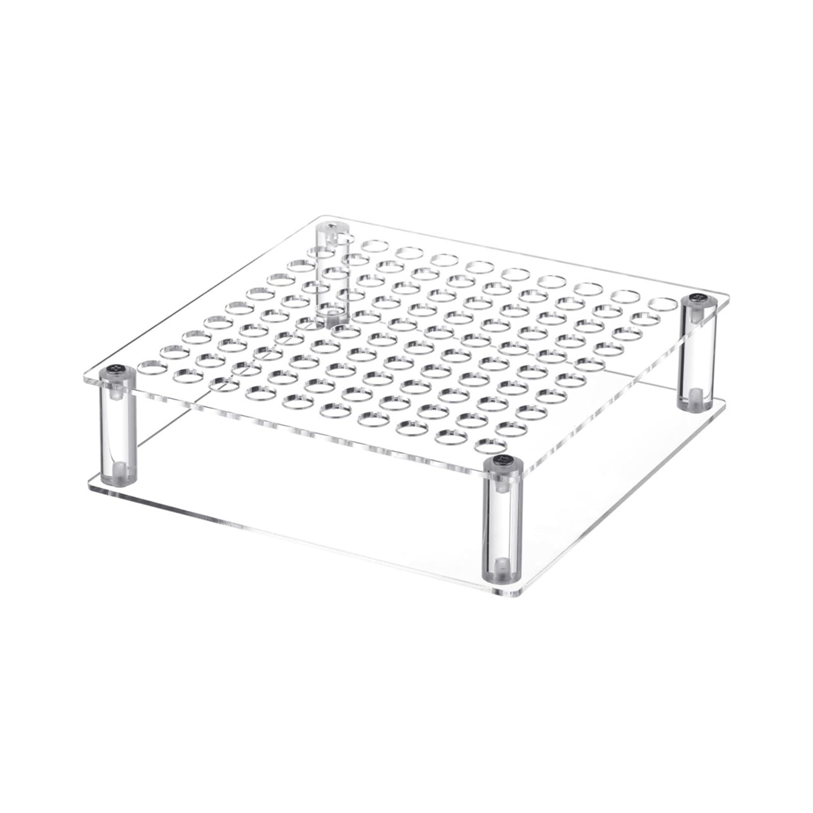 APGLSXY Sturdy 100-Slot Paintbrush Rack | Clear Acrylic Storage for Artists | Professional-Grade Tool with Secure Design Professional Artist Brush Drying Rack