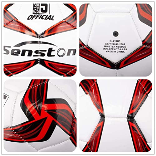 Image of Senston Soccer Ball for Kids and Adult Training Ball Size 5 Official Match Football Balls with Pump