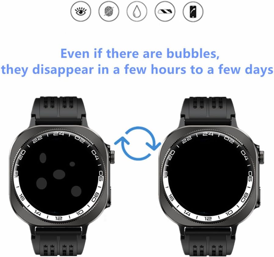 Screen Protector Compatible for Soudorv 1.43" Smartwatch, HD TPU Protective Film for Y10 1.43'' Smartwatch (6PCS)