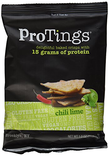 ProTings Protein Chips, Chili Lime, 1 Ounce (Pack of 12)