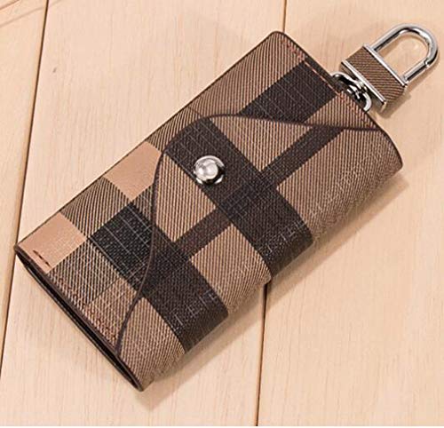 Women Men Leather Car Key Chain Card Holder Money Wallet Pouch Case 6 keys Organizer Bag Case2