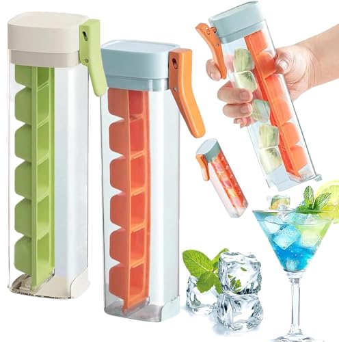 Molde para cubos de hielo portátil de silicona miniatura 1
