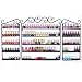 Yaheetech 3PCS Nail Polish Display Wall Rack 5 Layers Nail Polish Organizer Black