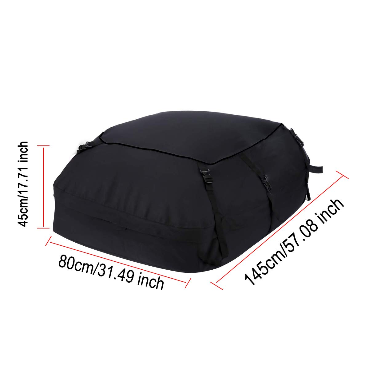 Box Auto 145x80x45cm Universal Car Roof Top Bag Tetto Borsa Rack Cargo Carrier Deposito bagagli viaggio impermeabile SUV. Van for auto