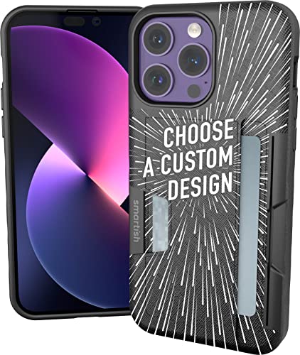 Image of Smartish iPhone 14 Pro Max Wallet Case - Wallet Slayer Vol. 2 [Slim /Protective] Credit Card Holder w /Kickstand Drop Tested Hidden Card Slot Compatible w /Apple iPhone 14 Pro Max - Custom Prints