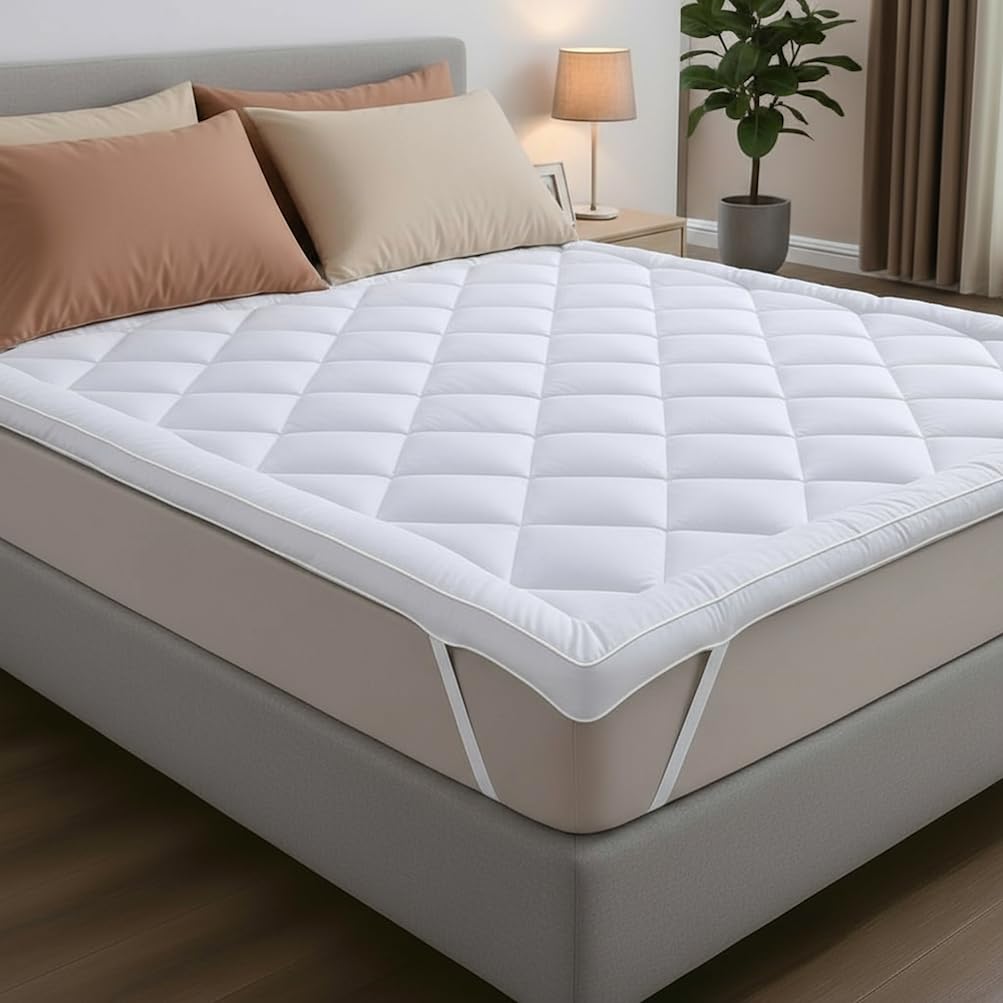 CATAVANA - Surmatelas Confort 80x200 cm - Microfibre Respirante, Hypoallergénique et Anti-acariens - Garnissage 800g - Antidérapant avec Bandes Élastiques - Idéal pour 1 Personne.