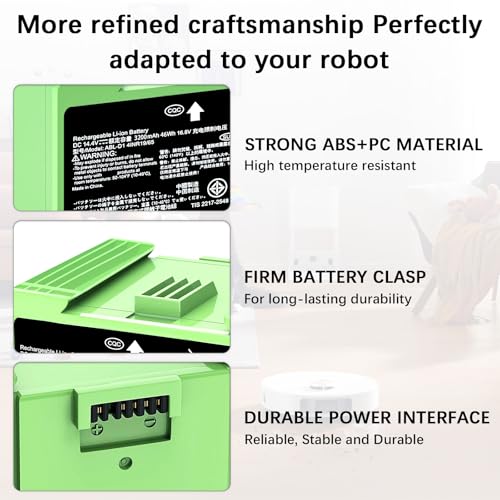 Image of 46.08Wh ABL-D1 Replacement Battery for Roomba j7 j7+ i7 i7+ i8 i8+ i3 i3+ e5 e6 i4 i4+ i5 i5+ i6 i6+ j5 j5+ Series Extended Runtime Battery Compatible with ABL-D2 ABL-D2A