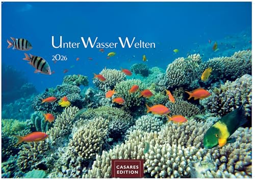 Unterwasserwelten Kalender 2026 – Wandkalender | Fotokalender Naturkalender 24x35cm – Atemberaubende Meereslandschaften & Korallenriffe.
