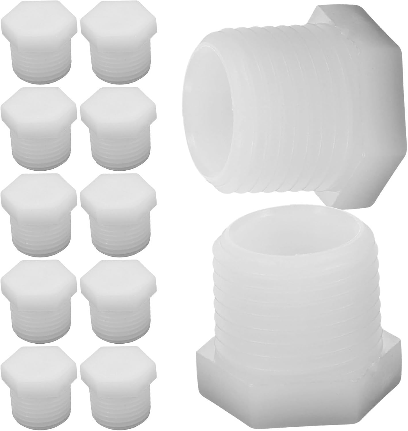 12pcs Rv Water Heater Drain Plugs Kit, PVC Material, 1-inch Size, Wide Compatibility and Easy Installation for Camper and Rv Water Heater Drain Replacement