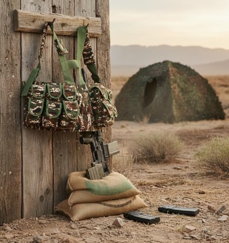 Image of Azad tactical vest for ary with stuff oragnizer and poches